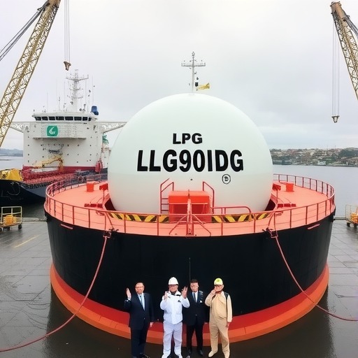 全球首制陆用LPG储罐交付,华滋能源携手多方共创行业标杆(图2) 全球首制陆用LPG储罐交付,华滋能源携手多方共创行业标杆(图2)