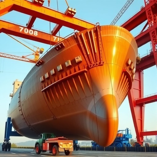 浙江东红船业新增700吨龙门吊，硬件实力再升级(图3)