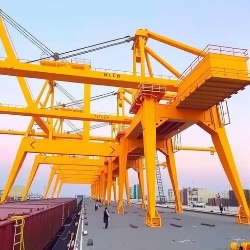 沪东中华批量造船门机顺利发运