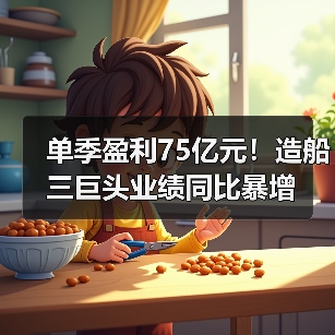 单季盈利75亿元!造船三巨头业绩同比暴增(图2) 单季盈利75亿元!造船三巨头业绩同比暴增(图2)