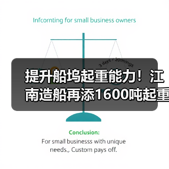 提升船坞起重能力!江南造船再添1600吨起重机(图2) 提升船坞起重能力!江南造船再添1600吨起重机(图2)