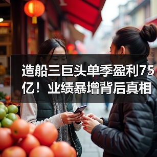 造船三巨头单季盈利75亿！业绩暴增背后真相揭秘